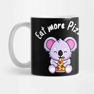 Cute Koala Eats Pizza Funny Mug